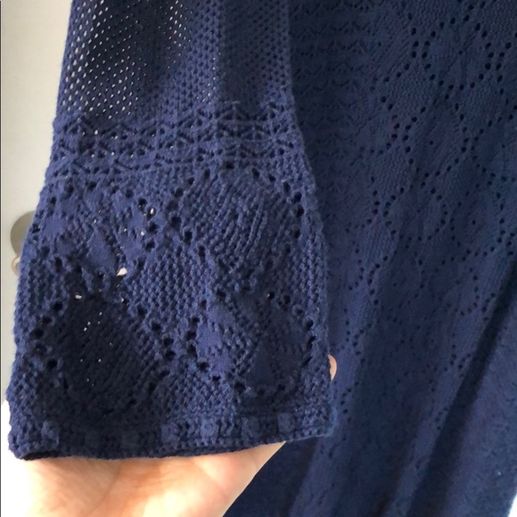 Lily Pulitzer Navy dress with Liner - Picture 3 of 12